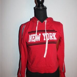 Full Tilt Red New York Graphic Hoodie